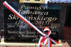 150-lecie SP Bukowska Wola - tablica pamięci Tomasza Skrzyńskiego - miechowski.pl - fot. K. Capiga