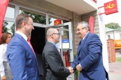 minister Andrzej Adamczyk z wizytą na miechowskiej Poczcie - miechowski.pl - fot. W. Pengiel