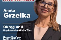 Aneta Grzelka - kandydatka do Rady Miasta i Gminy Książ Wielki