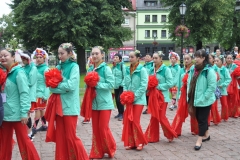 Międzynarodowe Małopolskie Spotkania z Folklorem - Miechów 2016 - wejście do bazyliki i Msza św. - miechowski.pl