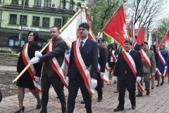 3 Maja w Miechowie - poszty sztandarowe powiatu i miasta - miechowski.pl - fot. Krzysztof Capiga