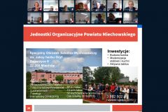 Slajd z prezentacji z raportu o stanie Powiatu Miechowskiego za 2019 rok