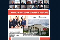 Slajd z prezentacji z raportu o stanie Powiatu Miechowskiego za 2019 rok