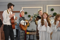 Charsznicki XVIII Gminny Przegląd Grup Kolędniczych - „Charszniccy Harnasie” z Gimnazjum Zespołu Szkół im. A. Malatyńskiego w Miechowie-Charsznicy - fot. K. Capiga - miechowski.pl