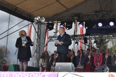 Wybory Chłopa Roku 2017 - wicewójt Małgorzata Sadowniczyk i Wojciech Brewczyński - fot. K. Capiga