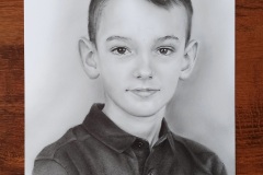 Portret chłopca wykonany na zamówienie - rys. Kamila Światły