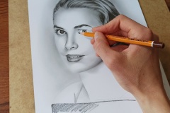 Grace Kelly - rys. Kamila Światły