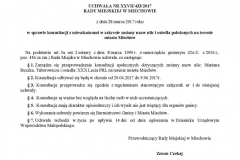 Uchwała Rady Miejskiej str. 1