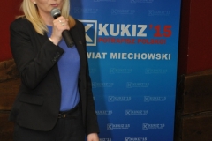 Spotkanie z Kukiz'15 w miechowskiej "Vicie" - posłanka Agnieszka Ścigaj - fot. K Capiga - miechowski.pl