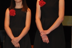 XXV Miechowski Festiwal Młodych Muzyków - zdobywczyni Nagrody Rady Miejskiej - Amelia Kozieł i Agata Fugat - fot. K. Capiga