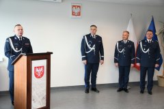 podinsp. Jacek Rosół dziękuje za powierzenie mu obowiązków komendanta KPP Miechów