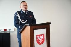 podinsp. Jacek Rosół dziękuje za powierzenie mu obowiązków komendanta KPP Miechów