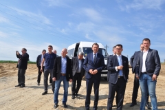 Północna obwodnica Miechowa w 34% realizacji - wizja terenowa władz - fot. K. Capiga