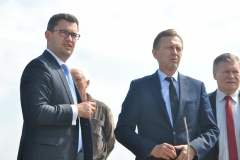 Północna obwodnica Miechowa w 34% realizacji - wizja terenowa władz - burmistrz Dariusz Marczewski i marszałek Jacek Krupa - fot. K. Capiga