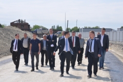 Północna obwodnica Miechowa w 34% realizacji - wizja terenowa władz - fot. K. Capiga