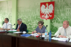 Prezydium Rady Miejskiej - Mateusz Sobecki, Zenon Czekaj, Helena Kruszec, Tomasz Belica - miechowski.pl - fot. K. Capiga