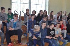 Samorządowcy uczą młodzież samorządności - sesja RG Słaboszów w ZS Dziaduszyce - fot. K. Capiga