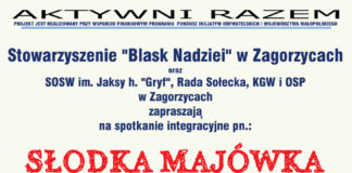 Zapraszamy do Zagorzyc na Słodką Majówkę "Blask Nadziei" zaprasza na Słodką Majówkę