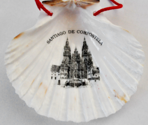 Pamiątkowa muszla z Santiago de Compostela