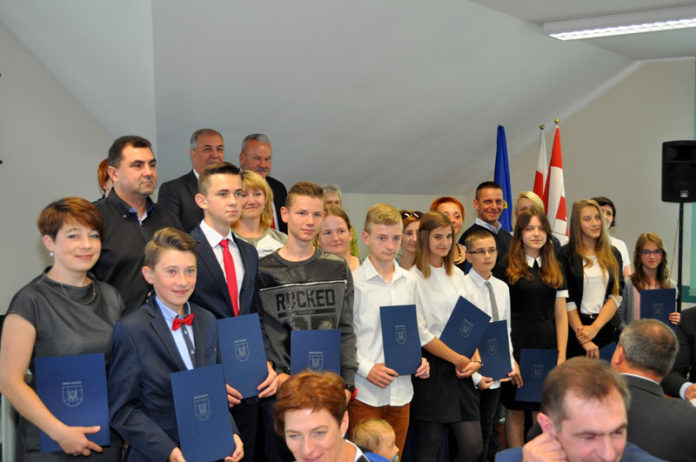 Najlepsi uczniowie w gminie Gołcza i ich rodzice