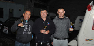 Wspominki ekipy Poldostrzały Ekipa "Poldostrzały" z pucharami od stęsknionych bliskich - miechowski.pl