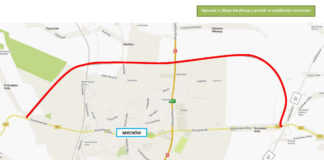 Spotkania z mieszkańcami w sprawie obwodnicy – terminy Planowana lokalizacja obwodnicy Miechowa - źródło: http://www.zdw.krakow.pl/inwestycje/inwestycje-rpo/222-obwodnica-miechowa.html