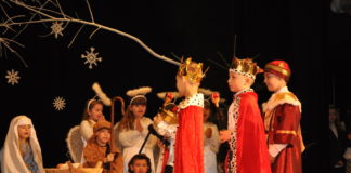 Miechowskie Jasełka 2017 „Gwiazdeczki” z Przedszkola Samorządowego Nr 3 w Miechowie - miechowski.pl fot. K. Capiga