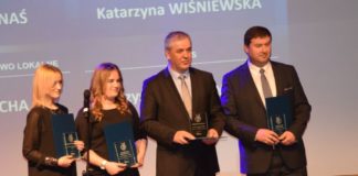 Osobowości Roku 2016 Gazety Krakowskiej Od lewej: Katarzyna Kornaś, Katarzyna Wiśniewska, Lesław Blacha, Krzysztof Muszyński