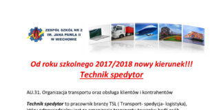 Nowy kierunek w „Mechaniku” – technik spedytor