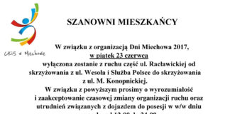 Część Racławickiej wyłączona na inaugurację Dni Miechowa