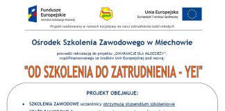 Od szkolenia do zatrudnienia – projekt Ośrodka Szkolenia Zawodowego w Miechowie