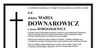 Ostatnie pożegnanie doktor Marii Downarowicz