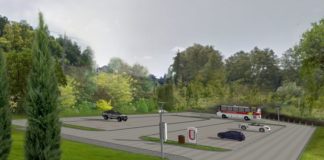 Park&Ride w Gminie Miechów P&R stacja Kamieńczyce - wizualizacja