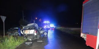 Poważny wypadek drogowy w Charsznicy. Helikopter zabrał poszkodowaną 19-latkę