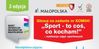 GŁOSUJEMY!!! Sport – to coś, co kocham – realizacja zajęć sportowych – zadanie KOM04