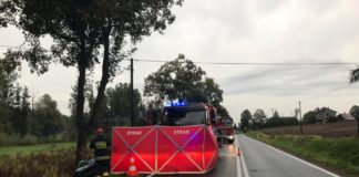 Śmiertelny wypadek w Falniowie, kolizje i powalone konary drzew