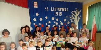Obchody 100 lecia Niepodległej Polski w Szkole Podstawowej w Książu Małym