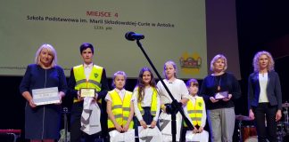IV miejsce Szkoły Podstawowej w Antolce w Małopolskim Konkursie „Odblaskowa Szkoła”