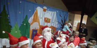 Impreza mikołajkowa w Bibliotece Gminnej w Słaboszowie z siedzibą w Kalinie Wielkiej