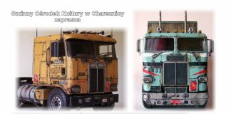 Ciężarówki europejskie i amerykańskie na wystawie w Charsznicy