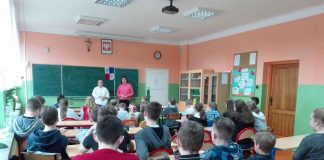 Spotkanie uczniów SP w Książu Małym z uczestniczką Światowych Dni Młodzieży w Panamie