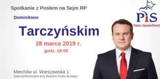 Czwartkowe spotkanie z posłem Dominikiem Tarczyńskim