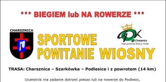 Biegowo-rowerowe powitanie wiosny w Charsznicy już 24 marca