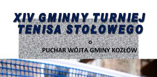 Turniej Tenisa Stołowego o Puchar Wójta Kozłowa już 6 maja