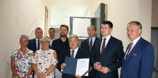 Wicemarszałek Łukasz Smółka z wizytą w powiecie miechowskim