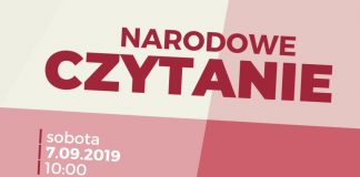 Narodowe Czytanie w sobotę 7 września w Mostku
