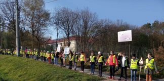 Odblaskowy łańcuch w Antolce