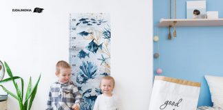 Praktyczne naklejki na ścianę do pokoju dziecka, czyli kolorowe miarki wzrostu