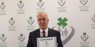 Certyfikat dla Gminy Gołcza „Samorząd Promujący Zdrowie”