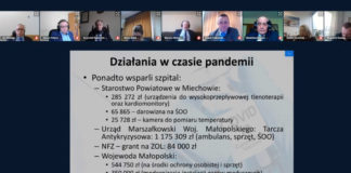 O walce z pandemią na sesji Rady Powiatu Miechowskiego